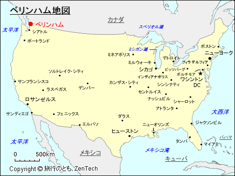 ベリンハム地図