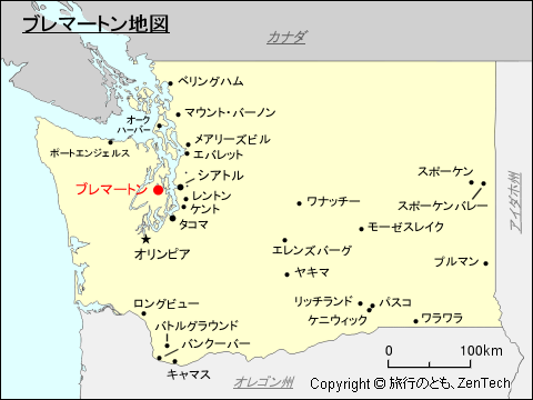 ブレマートン地図