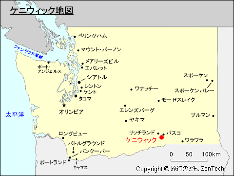 ケニウィック地図