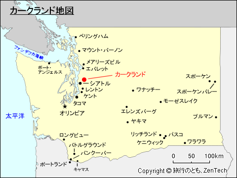 カークランド地図