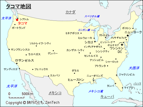 タコマ地図