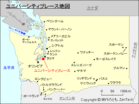 ユニバーシティプレース地図