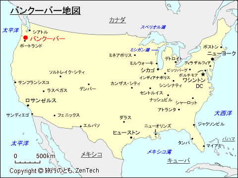 バンクーバー地図