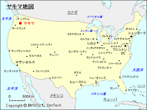ヤキマ地図