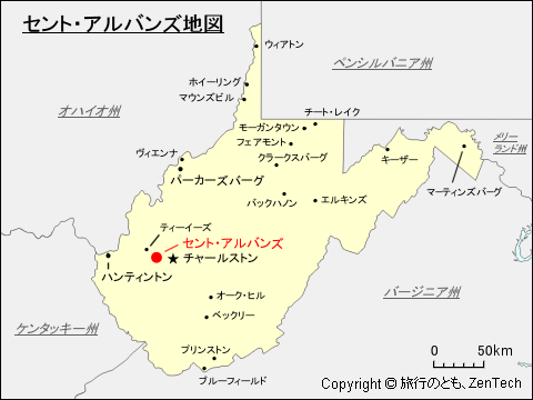 セント・オールバンズ地図