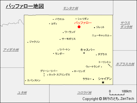 バッファロー地図