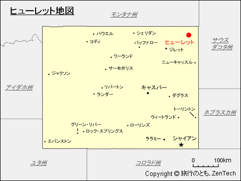 ヒューレット地図