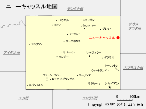 ニューキャッスル地図