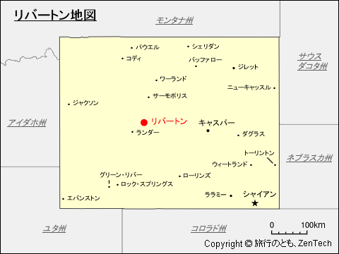 リバートン地図