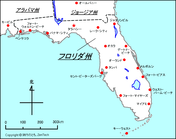 フロリダ州 地図