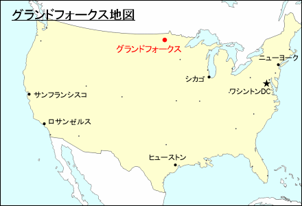 グランド・フォークス地図