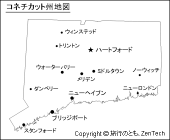 コネチカット州地図