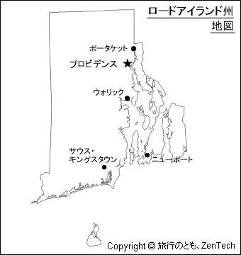 ロードアイランド州地図