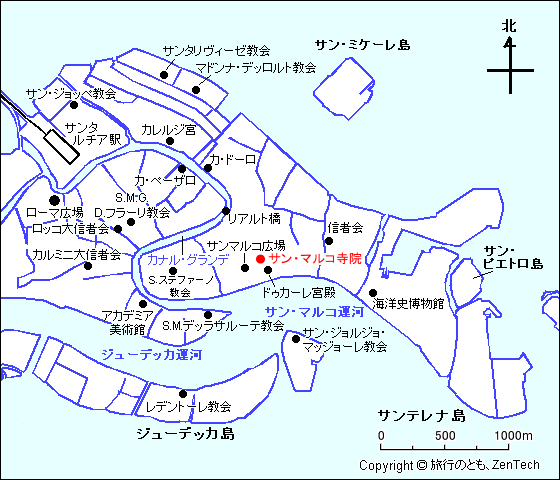 サン・マルコ寺院地図