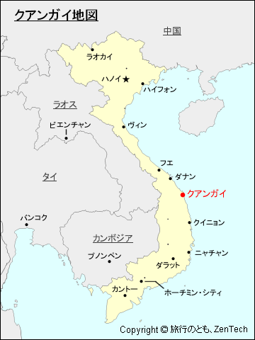 クアンガイ地図