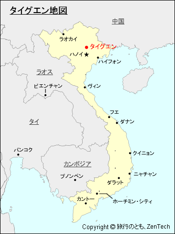 タイグエン地図