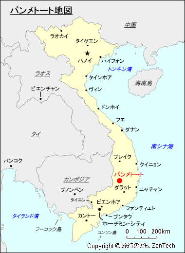 バンメトート地図