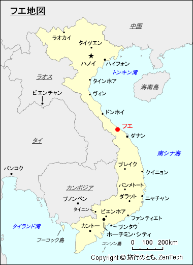 フエ地図