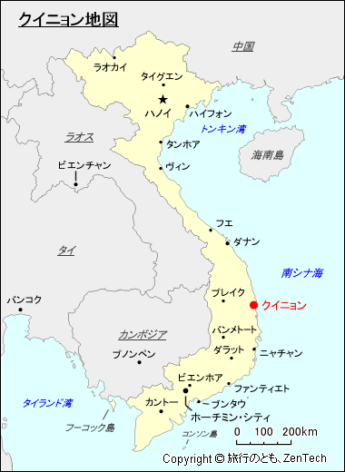 クイニョン地図