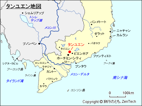 タンユエン地図
