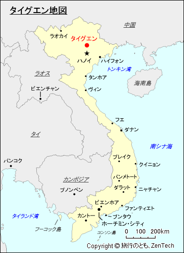 タイグエン地図