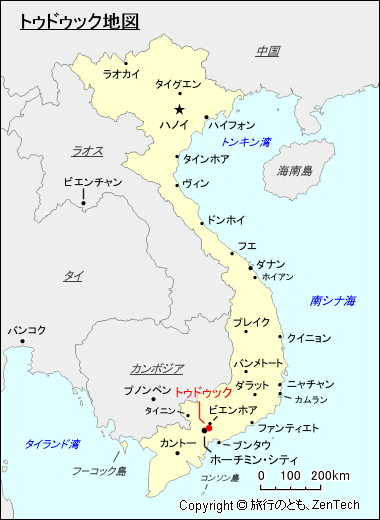 トゥドゥック地図