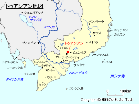 トゥアンアン地図