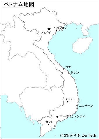 ベトナム地図