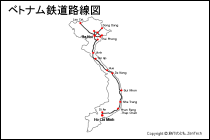 ベトナム鉄道路線図